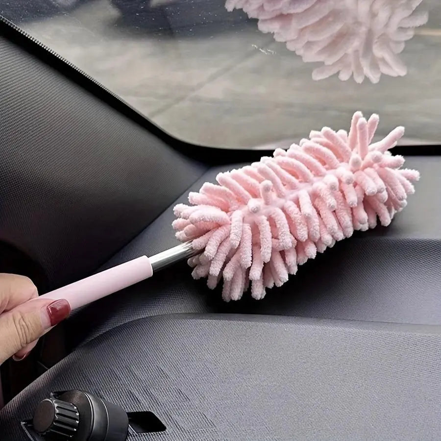 Mini Car Duster Brush, Extendable Microfiber Dusting Tool with Comfortable Handle for Home and Auto Interior Cleaning, Automotive Cleaning Tool, House Cleaning Tools, Cleaner
